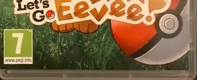 Pokémon: Let's Go, Eevee!, the PEGI square on its front