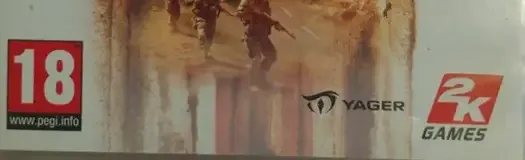 Spec Ops: The Line, the PEGI square on its front