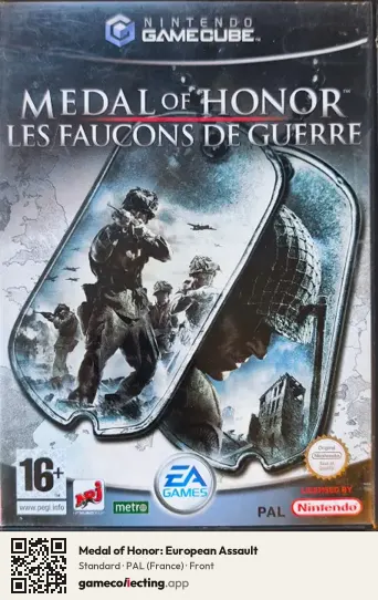Medal of Honor: European Assault Nintendo GameCube, France box front