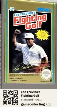Lee Trevino's Fighting Golf Nintendo Entertainment System, PAL cartridge label