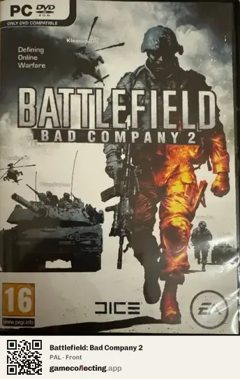 Battlefield: Bad Company 2 Computer, PAL box front