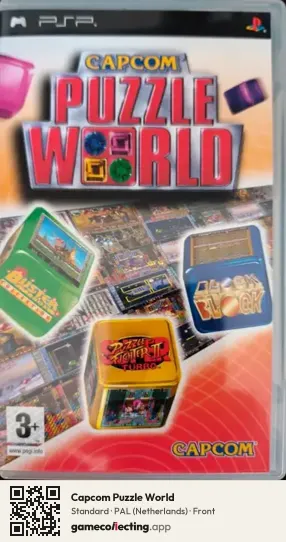 Capcom Puzzle World PlayStation Portable, Netherlands box front
