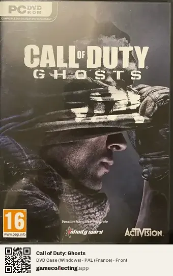 Call of Duty: Ghosts Computer, France box front