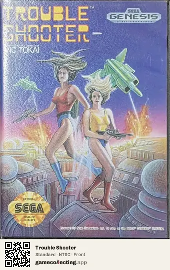 Trouble Shooter Sega Mega Drive / Genesis, NTSC box front