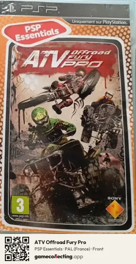 ATV Offroad Fury Pro PlayStation Portable, France box front