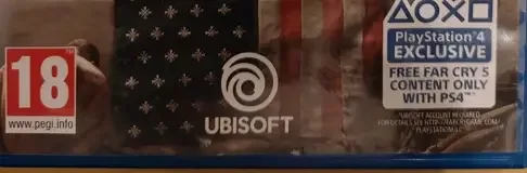 Far Cry 5, the PEGI square on its front