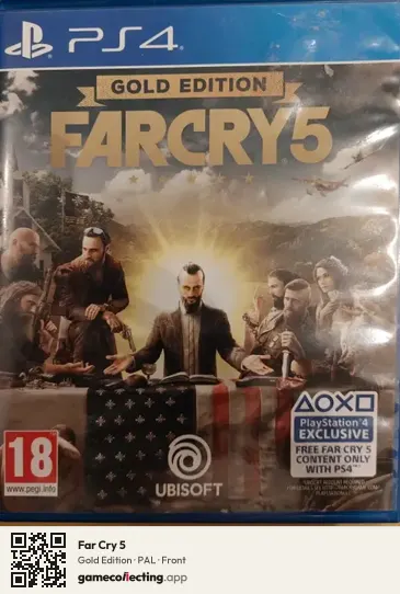 Far Cry 5 PlayStation 4, PAL box front