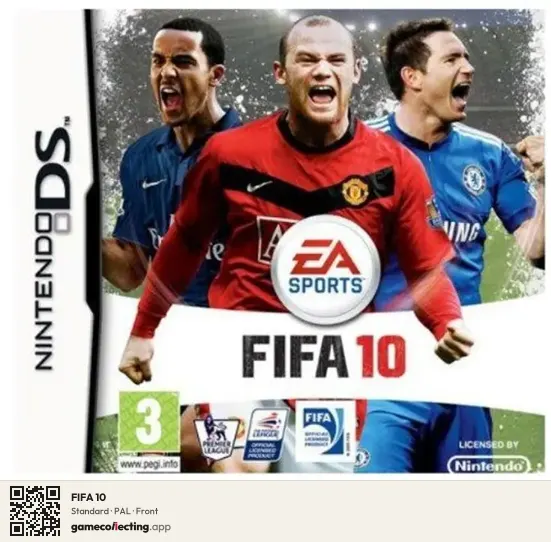 FIFA 10 Nintendo DS, PAL box front