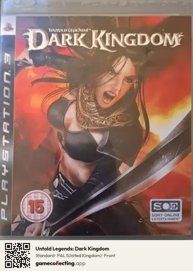 Untold Legends: Dark Kingdom PlayStation 3, United Kingdom box front