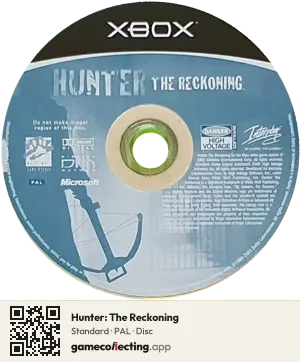 Hunter: The Reckoning Xbox, PAL disc