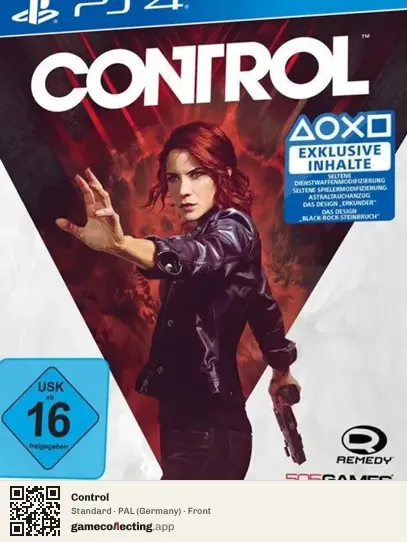 Control PlayStation 4, Germany box front