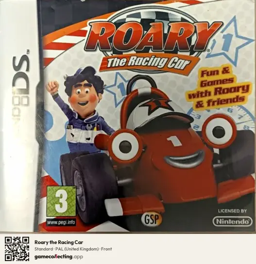 Roary the Racing Car Nintendo DS, United Kingdom box front