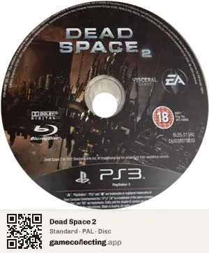 Dead Space 2 PlayStation 3, PAL disc