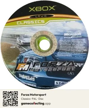 Forza Motorsport Xbox, PAL disc