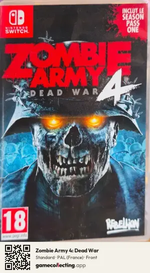 Zombie Army 4: Dead War Nintendo Switch, France box front