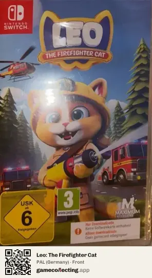Leo: The Firefighter Cat Nintendo Switch, Germany box front