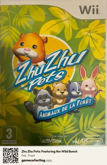 Zhu Zhu Pets: Featuring the Wild Bunch Nintendo Wii, PAL box front
