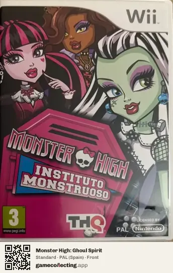 Monster High: Ghoul Spirit Nintendo Wii, Spain box front