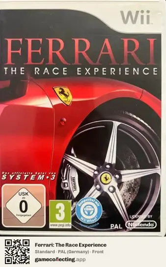 Ferrari: The Race Experience Nintendo Wii, Germany box front