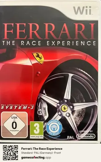 Ferrari: The Race Experience Nintendo Wii, Germany box front