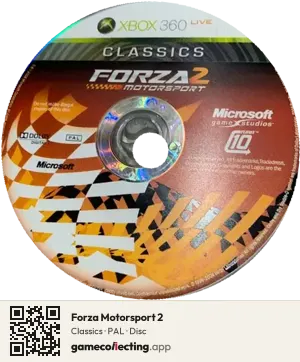Forza Motorsport 2 Xbox 360, PAL disc