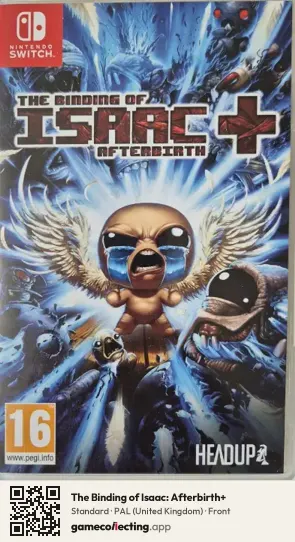 The Binding of Isaac: Afterbirth+ Nintendo Switch, United Kingdom box front
