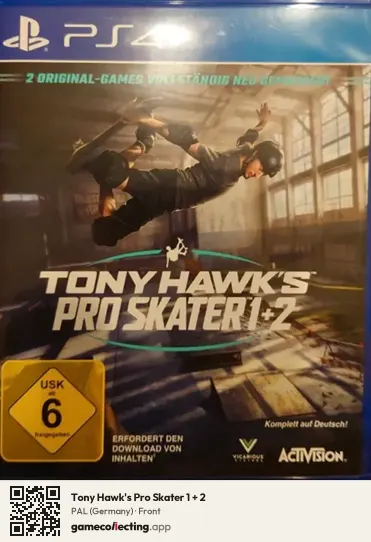 Tony Hawk's Pro Skater 1 + 2 PlayStation 4, Germany box front