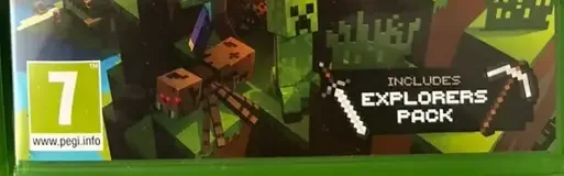 Minecraft, the PEGI square on its front