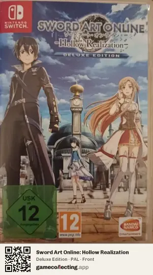 Sword Art Online: Hollow Realization Nintendo Switch, PAL box front