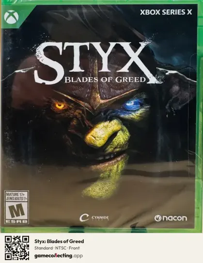 Styx: Blades of Greed Xbox Series X, NTSC box front