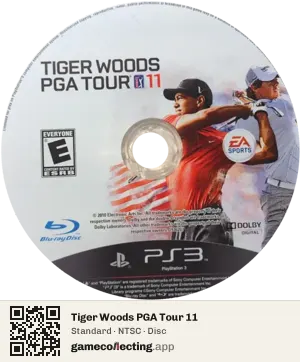 Tiger Woods PGA Tour 11 PlayStation 3, NTSC disc