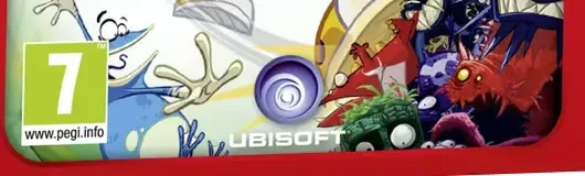 Rayman Origins, the PEGI square on its front