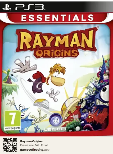 Rayman Origins PlayStation 3, PAL box front
