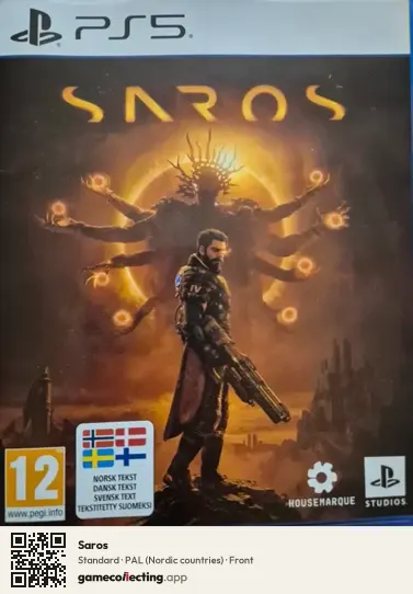 Saros PlayStation 5, Nordic countries box front