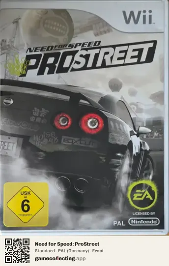 Need for Speed: ProStreet Nintendo Wii, Germany box front