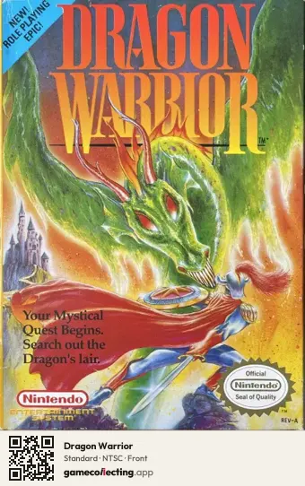 Dragon Warrior Nintendo Entertainment System, NTSC box front
