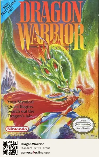 Dragon Warrior Nintendo Entertainment System, NTSC box front