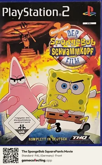 The SpongeBob SquarePants Movie PlayStation 2, Germany box front