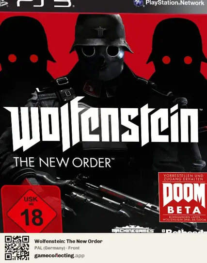Wolfenstein: The New Order PlayStation 3, Germany box front