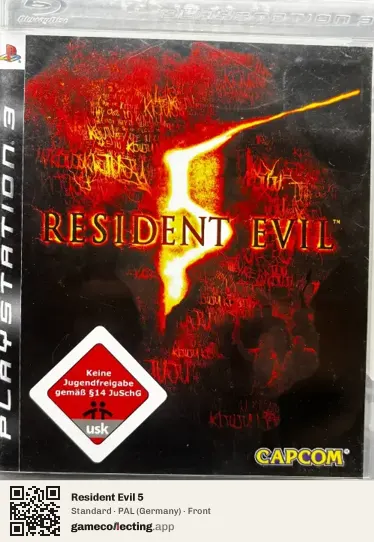 Resident Evil 5 PlayStation 3, Germany box front