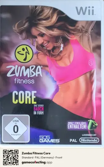 Zumba Fitness Core Nintendo Wii, Germany box front