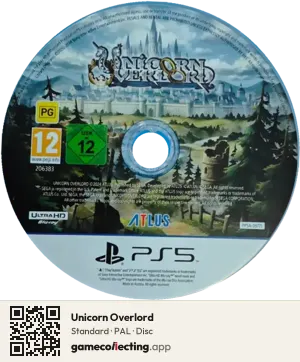 Unicorn Overlord PlayStation 5, PAL disc
