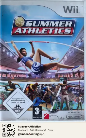 Summer Athletics Nintendo Wii, Germany box front