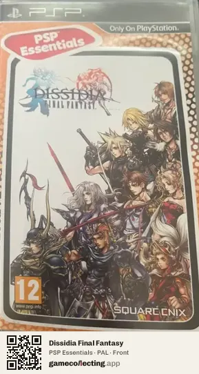 Dissidia Final Fantasy PlayStation Portable, PAL box front