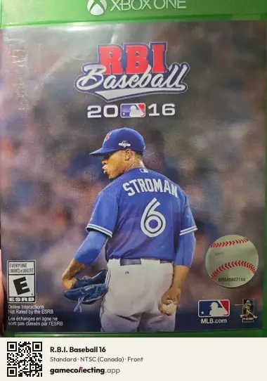 R.B.I. Baseball 16 Xbox One, Canada box front