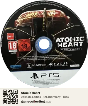 Atomic Heart PlayStation 5, PAL disc