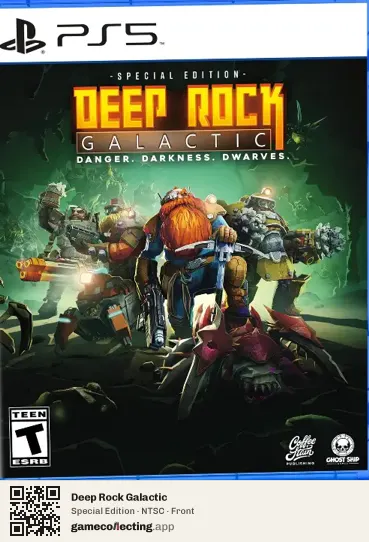 Deep Rock Galactic PlayStation 5, NTSC box front
