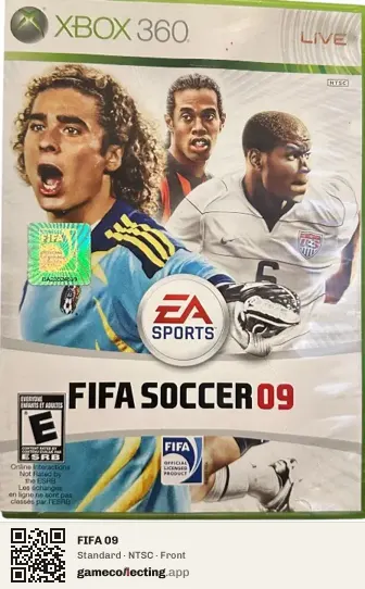 FIFA 09 Xbox 360, NTSC box front