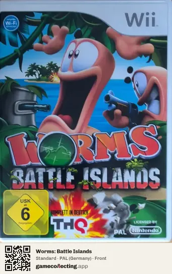 Worms: Battle Islands Nintendo Wii, Germany box front