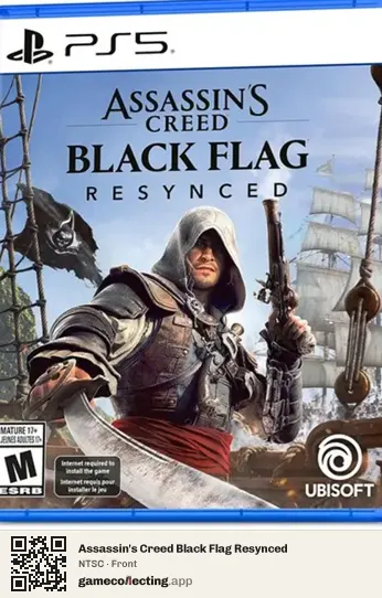 Assassin's Creed Black Flag Resynced PlayStation 5, NTSC box front